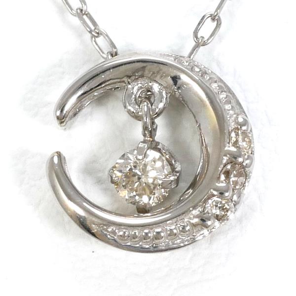 K10 White Gold Diamond Necklace