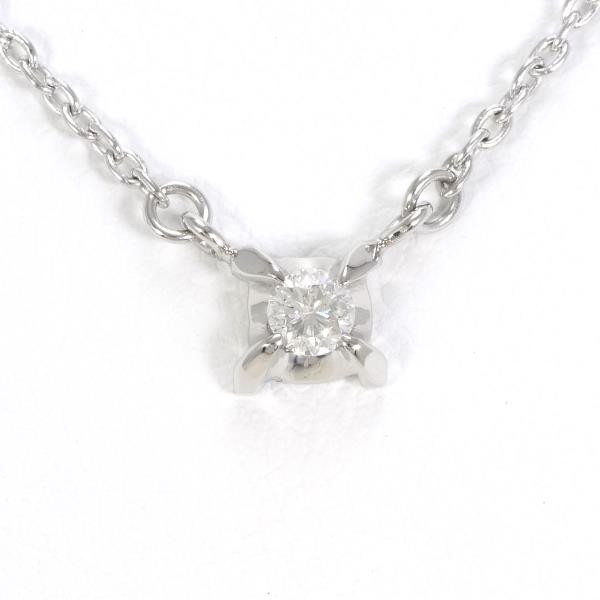 Platinum Diamond Necklace PT 0.10ct in Pristine Condition