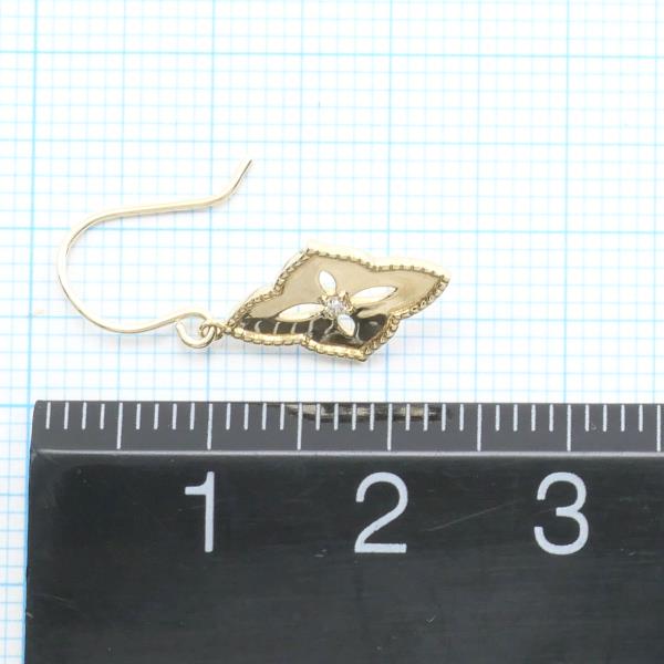 K10 Yellow Gold Diamond Earring Clip/Stud in Great Condition