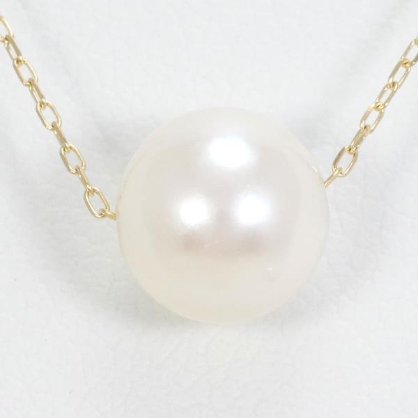 K10 Yellow Gold Pearl Necklace