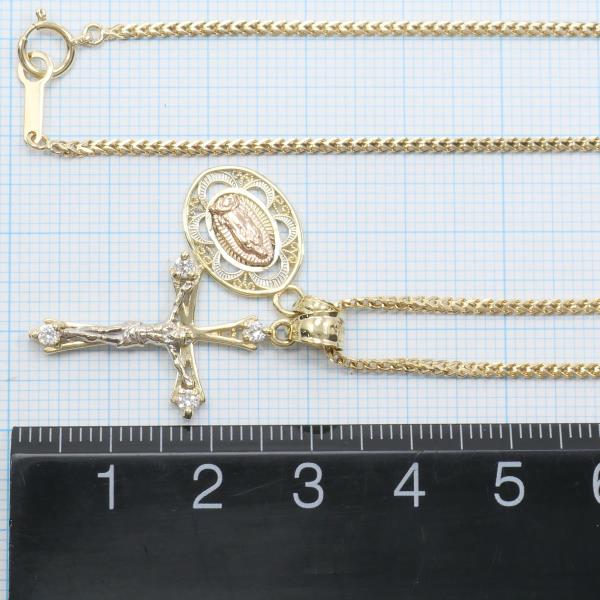 10K Gold Zircon Necklace in Excellent Condition