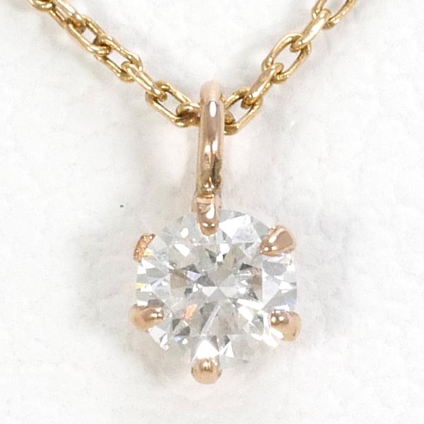 K10 Pink Gold Diamond Necklace