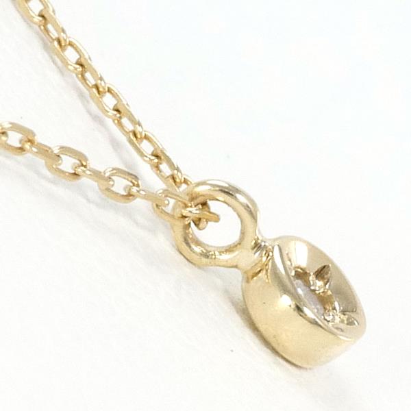 K10 Yellow Gold Diamond Necklace in Excellent Condition