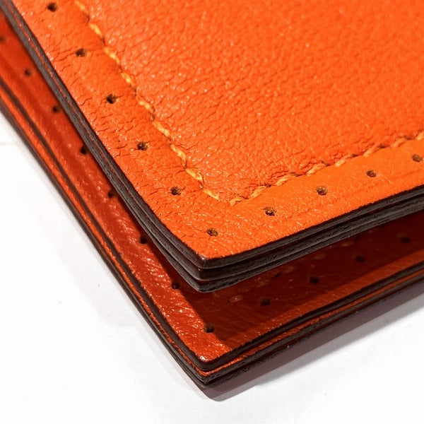 Hermes Flex Orange Bifold Wallet