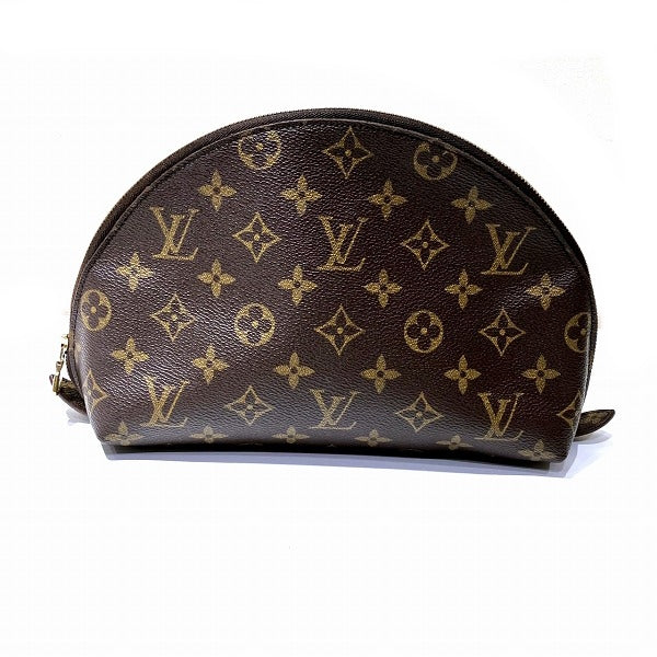 Louis Vuitton Monogram Trousse Demi-Ronde Pouch M47520 in Good Condition