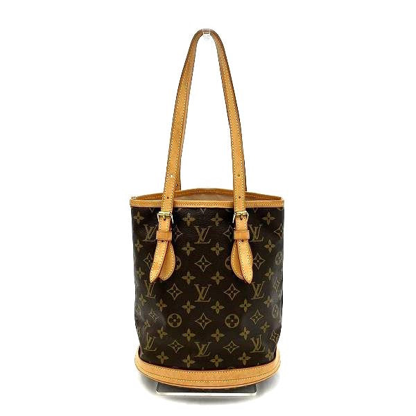 Louis Vuitton Monogram Petit Bucket PM Tote Bag M42238