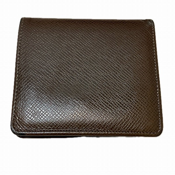 Louis Vuitton Taiga Leather Bifold Wallet M30452 in Good Condition