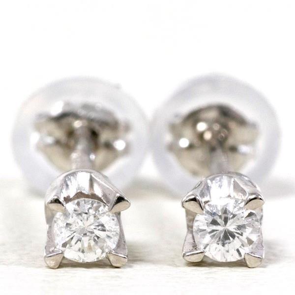 PT900 Platinum Diamond Earrings in Excellent Condition