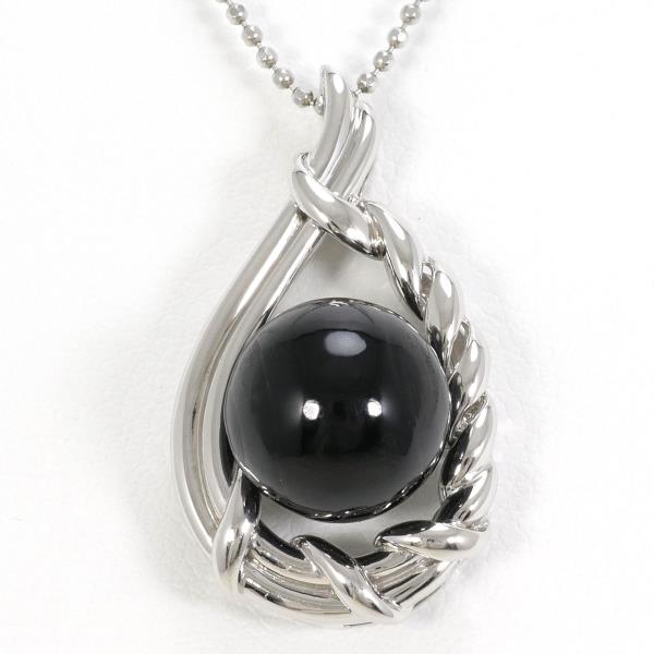 Platinum PT900 PT850 Onyx Necklace in Pristine Condition