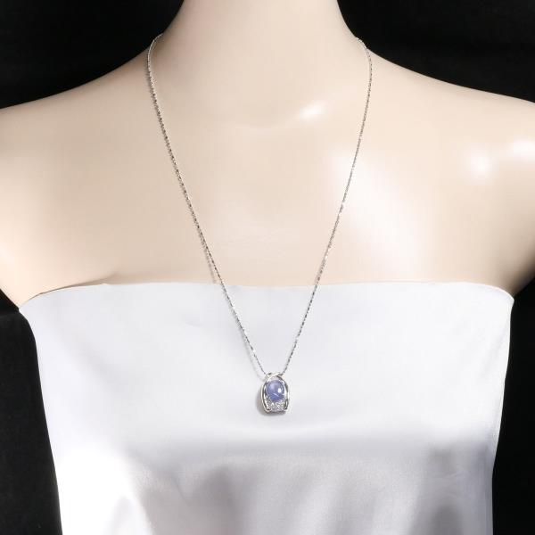 PT900 Platinum PT850 Necklace Star Sapphire in Pristine Condition