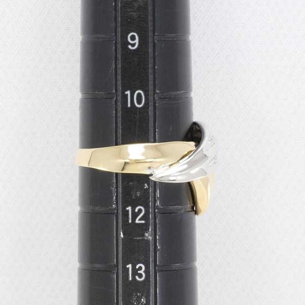 PT900 Platinum K18 Yellow Gold Diamond Ring in Pristine Condition