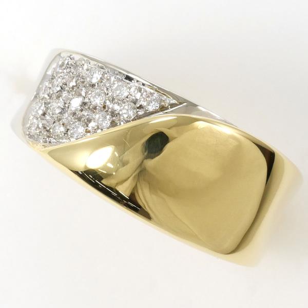 K18 Yellow Gold White Gold Diamond Ring