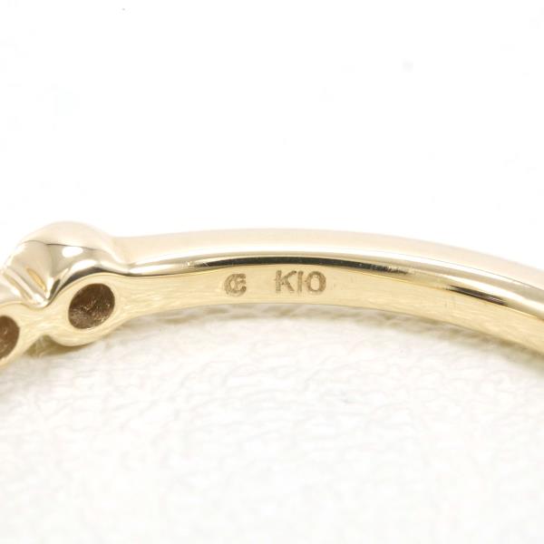 K10 Yellow Gold Diamond Ring 9 in Excellent Condition