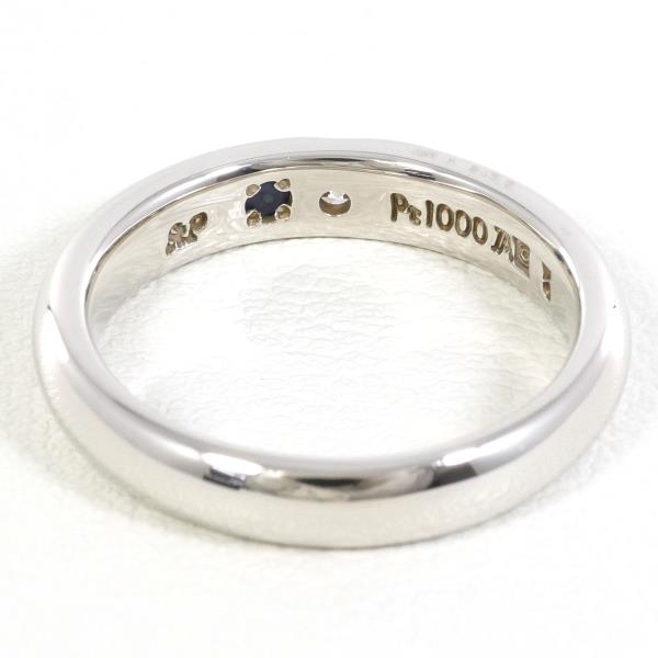 PT1000 Platinum Ring with Diamond and Sapphire