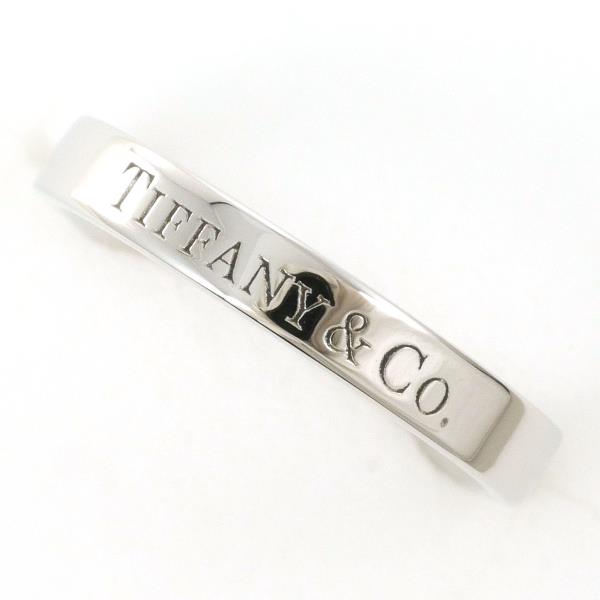 Tiffany & Co PT950 Platinum Flat Band Ring Size 9 in Excellent Condition