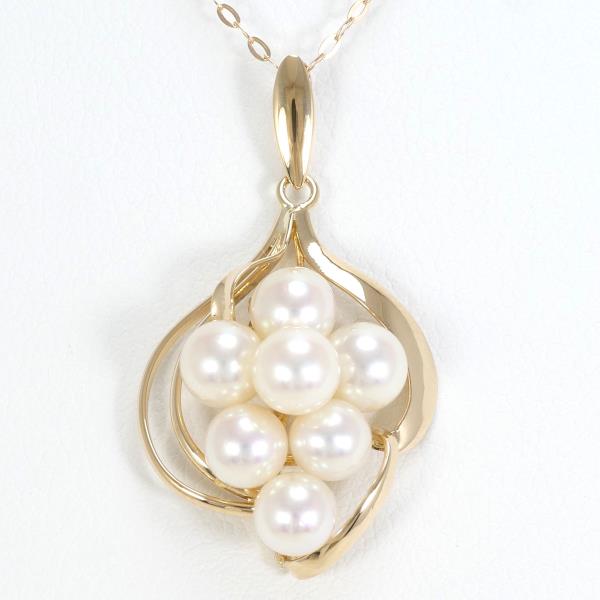 K18 Pink Gold Pearl Necklace in Pristine Condition