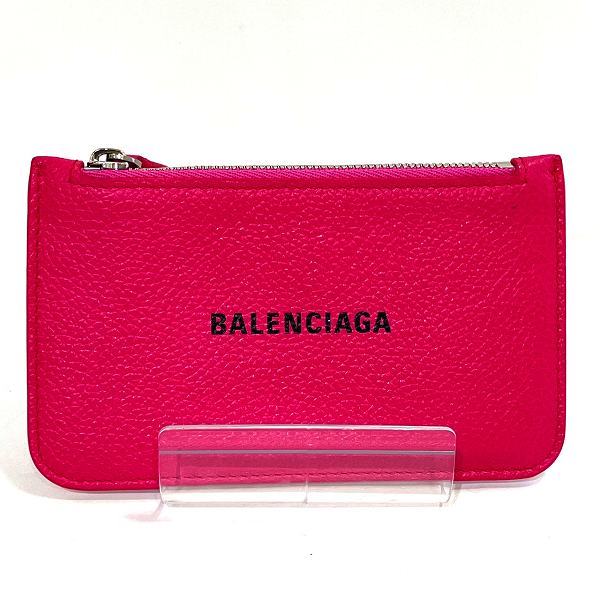 Balenciaga Pink Leather Coin Case