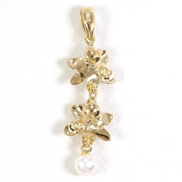 Tasaki K18 Yellow Gold Pearl Pendant