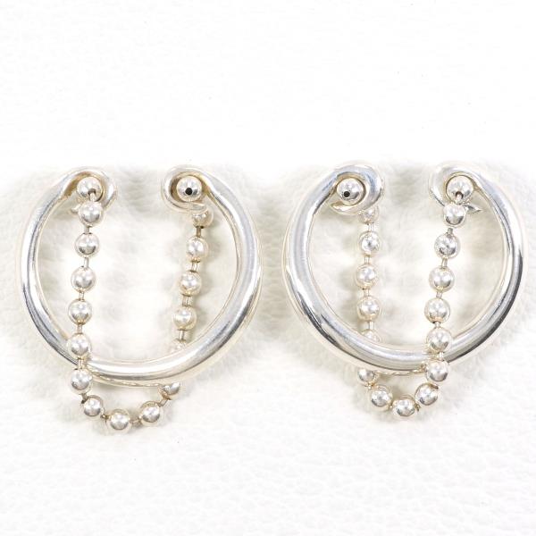 4℃ Silver Earrings 2.2g Jewelry in Excellent Condition