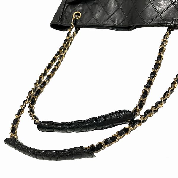 Chanel Lambskin Chain Shoulder Tote Bag