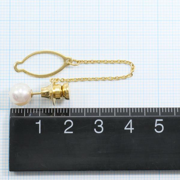 K18 Yellow Gold Pearl Pin Brooch