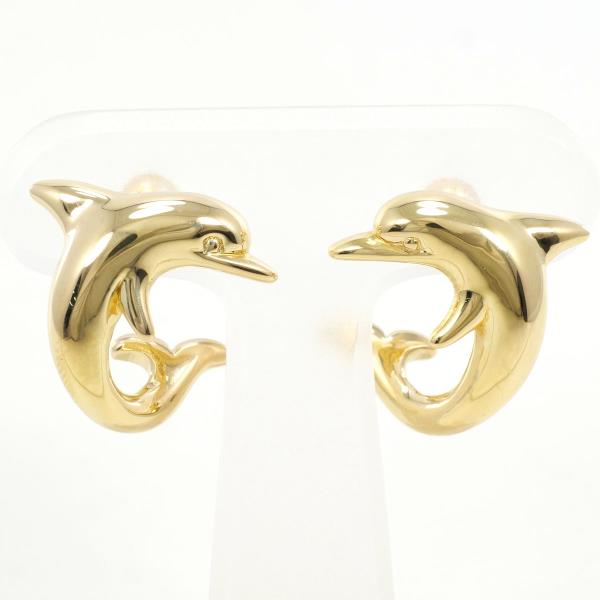 K18 Yellow Gold Earrings 2.1g in Pristine Condition