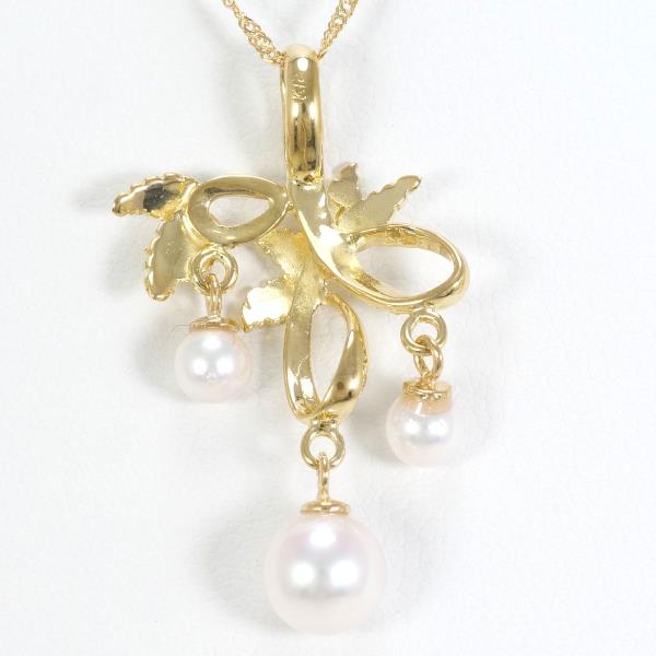 K18 Yellow Gold Pearl Necklace