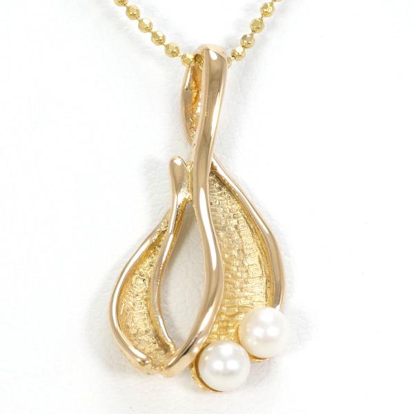 18K Yellow Gold Pearl Necklace