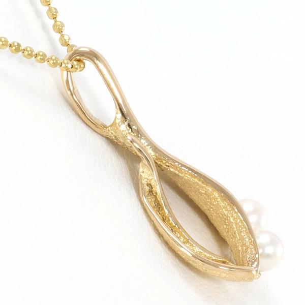 18K Yellow Gold Pearl Necklace