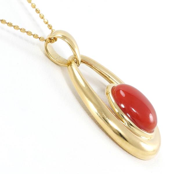 K18 Yellow Gold Coral Necklace