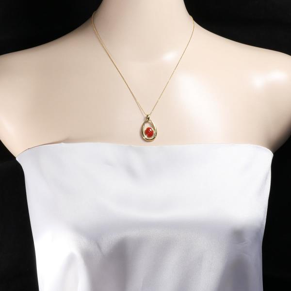 K18 Yellow Gold Coral Necklace