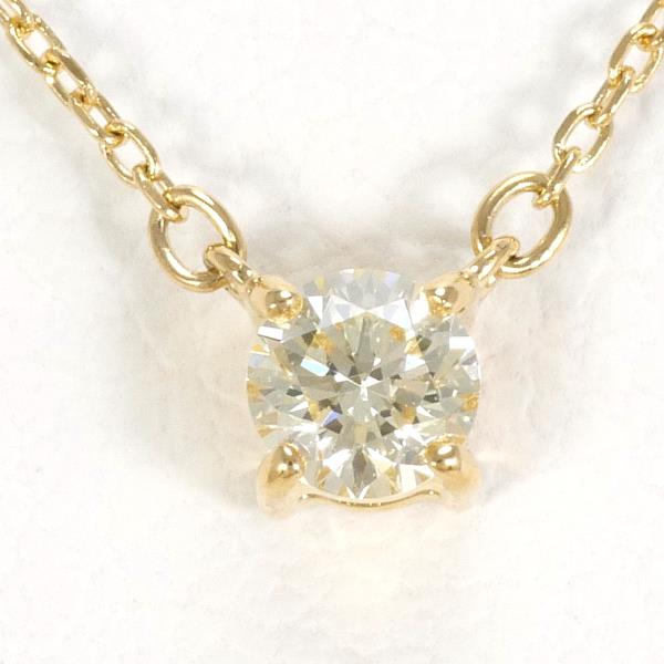 K18 Yellow Gold Necklace with Yellow Diamond in Excellent Condition