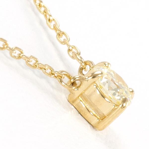 K18 Yellow Gold Necklace with Yellow Diamond in Excellent Condition