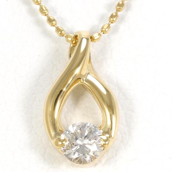 K18 Yellow Gold Diamond Necklace in Excellent Condition