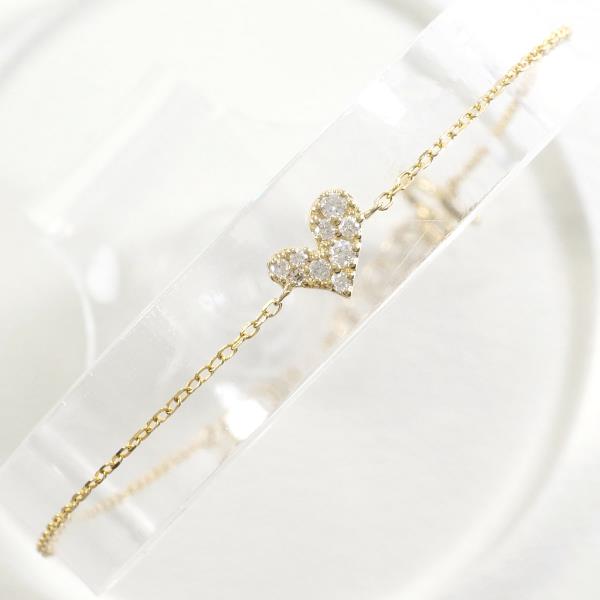 K10 Yellow Gold Diamond Bracelet