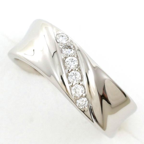 PT900 Platinum Diamond Ring 15.5