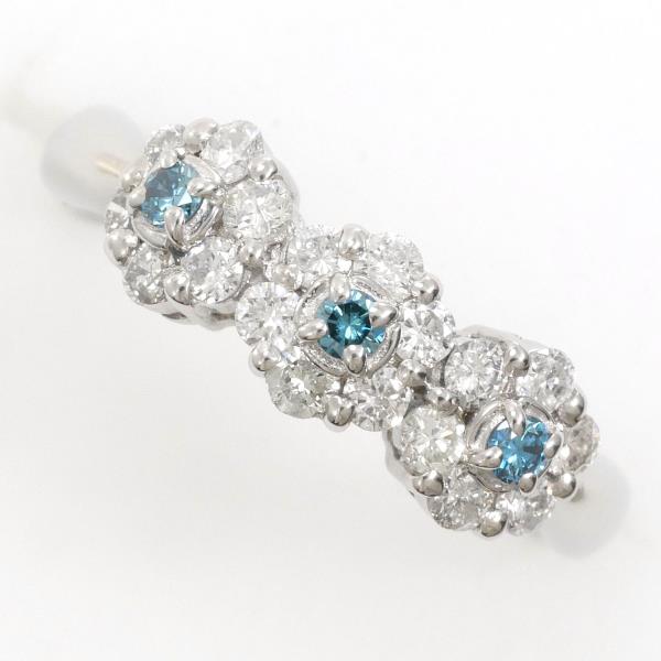 PT900 Platinum Blue Diamond Ring