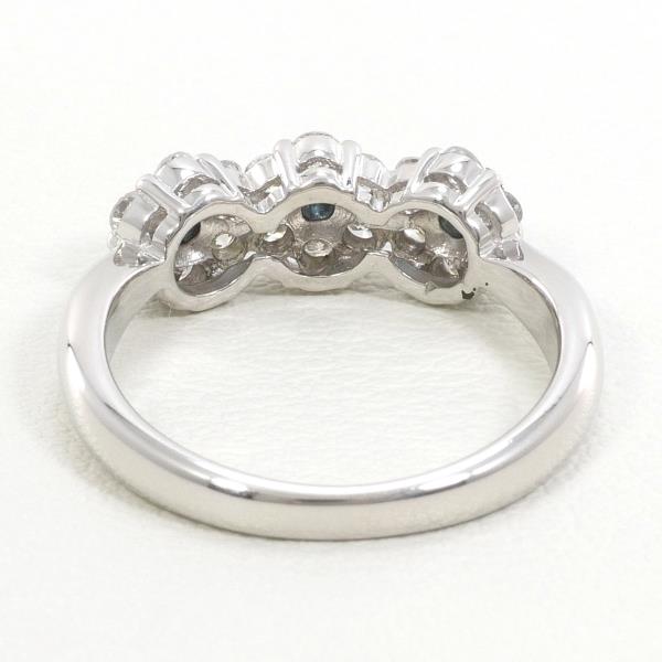 PT900 Platinum Blue Diamond Ring