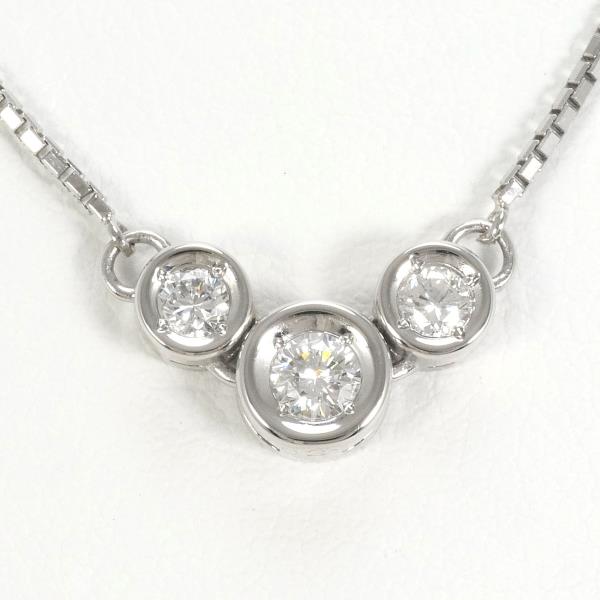 PT850 Platinum Diamond Necklace 0.24ct in Excellent Condition