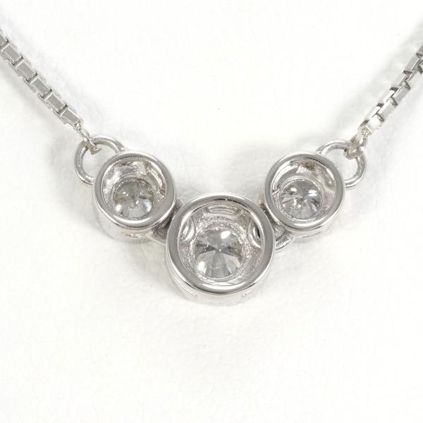 PT850 Platinum Diamond Necklace 0.24ct in Excellent Condition