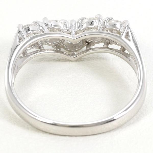 PT850 Platinum Diamond Ring 13.5