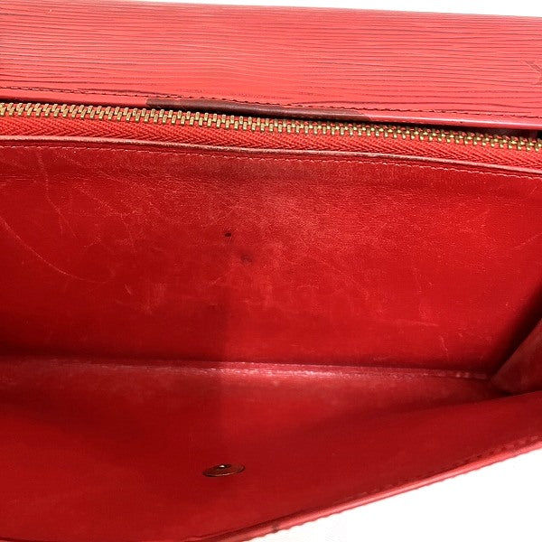 Louis Vuitton Epi Leather Pochette Porte Monnaie Credit Long Wallet M6357E in Fair Condition