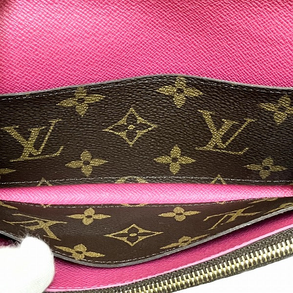 Louis Vuitton Monogram Portefeuille Emilie Flower Long Wallet M64202 in Great Condition