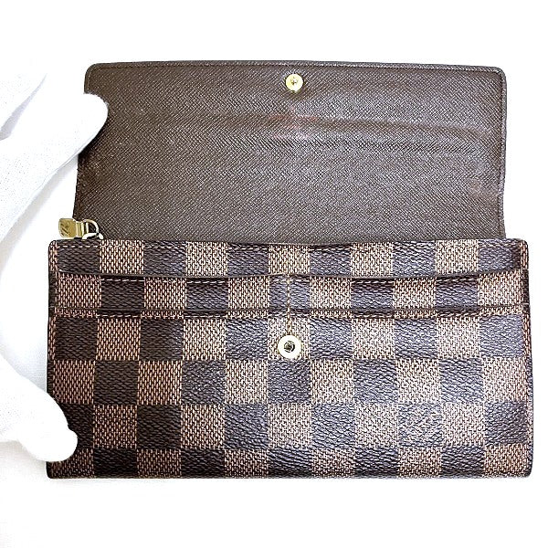 Louis Vuitton Damier Portefeuille Sarah Long Wallet N61734 in Good Condition