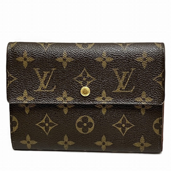 Louis Vuitton Monogram Portefeuille Tresor Etui Chequier Wallet M61200 in Great Condition