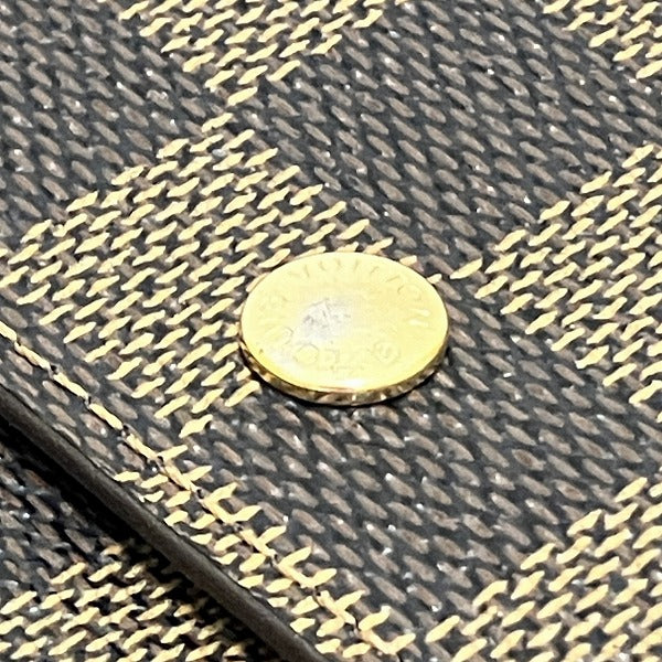 Louis Vuitton Damier Elise Trifold Wallet N61654 in Great Condition