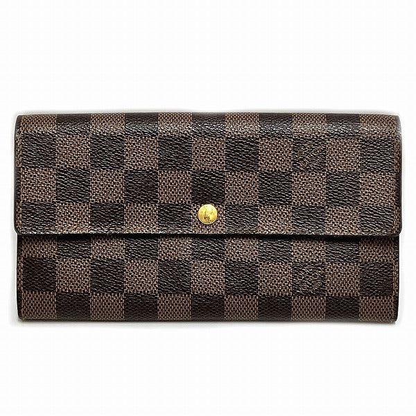 Louis Vuitton Damier Portefeuille Sarah Long Wallet N61734 in Good Condition