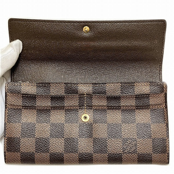 Louis Vuitton Damier Portefeuille Sarah Long Wallet N61734 in Good Condition