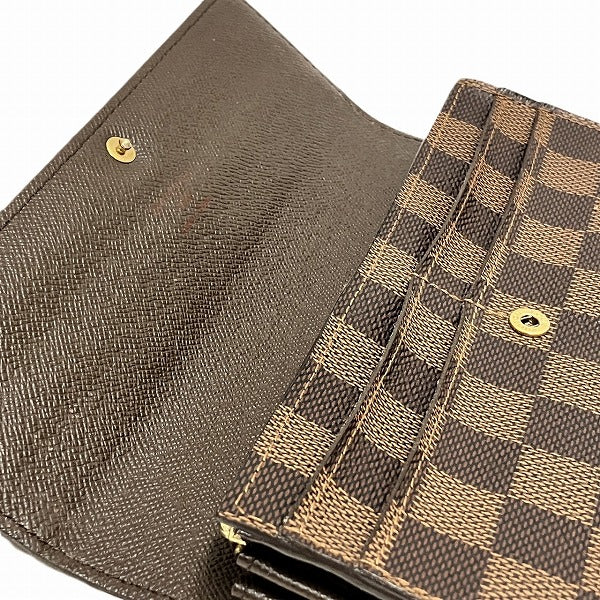 Louis Vuitton Damier Portefeuille Sarah Long Wallet N61734 in Good Condition