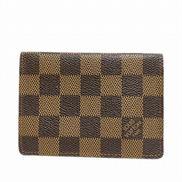 Louis Vuitton Damier Porte 2 Cartes Vertical N60533 Card Case in Good Condition